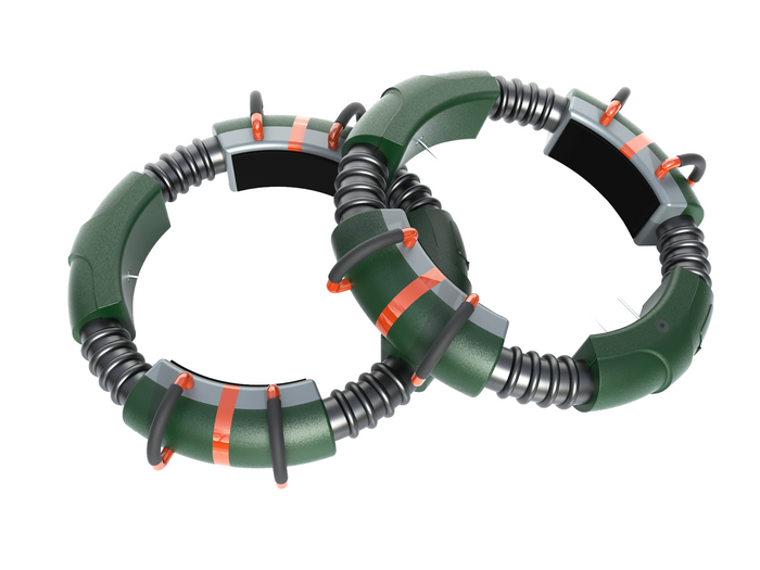 It integrates AI stress wave detection, environmental sensing
